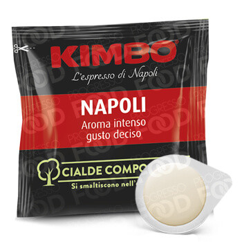 100 Cialde Compostabili Kimbo Caffè Miscela Napoli Espresso