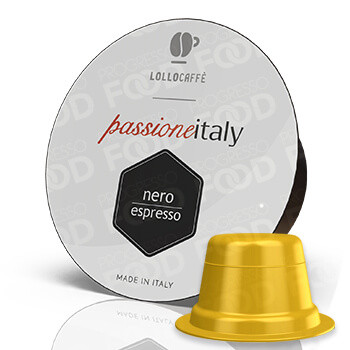 150 capsule Lollo Caffè miscela Nero Espresso compatibili Caffitaly