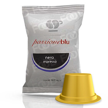 100 Capsule Lollo Caffe Nero Espresso Compatibili Lavazza Blue