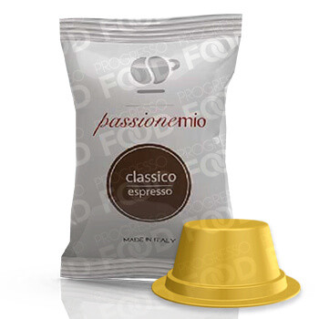 100 Capsule Lollo Caffe PassioneMio Classico Espresso Compatibili Lavazza a Modo Mio
