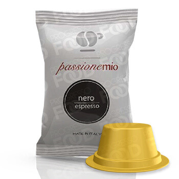 100 Capsule Lollo Caffe PassioneMio Nero Espresso Compatibili Lavazza a Modo Mio