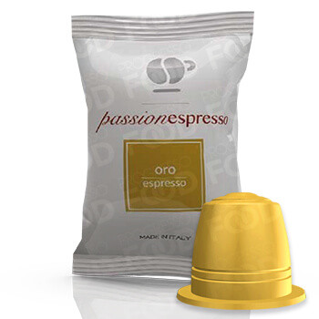 100 Capsule Lollo Caffè PassioNespresso Oro Espresso Compatibili Nespress